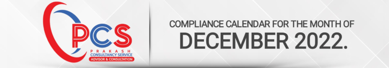 December -2022 Pan India Compliance calendar