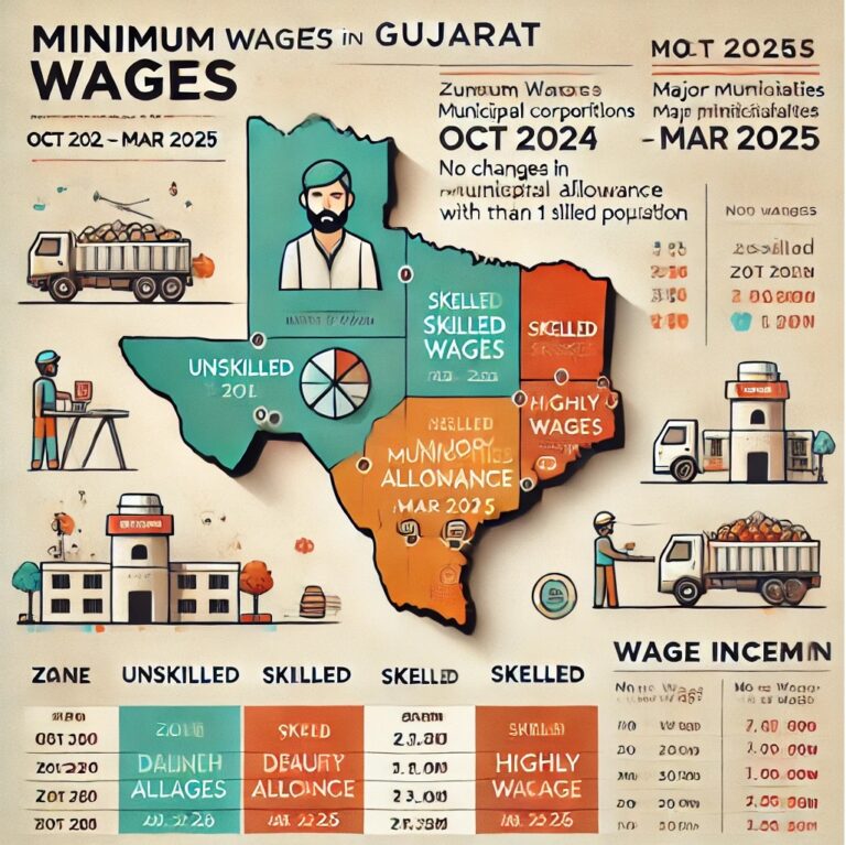 Minimum Wages in Gujarat (Oct 2024 – Mar 2025): No Changes in Dearness Allowance