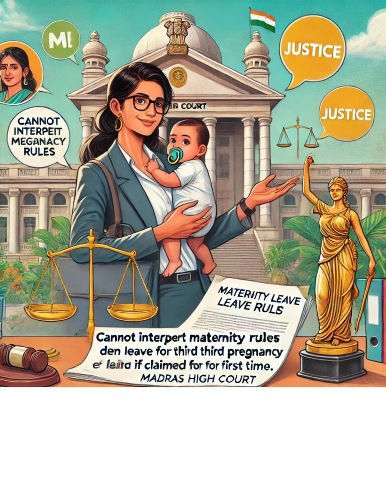 World Landmark Ruling: Madras High Court Approves Maternity Leave for Third Pregnancy Claimed for the First Time