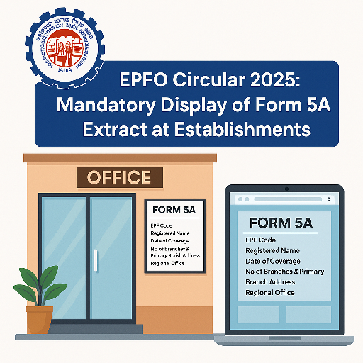 📢 EPFO Circular 2025: Mandatory Display of Form 5A Extract at Establishments